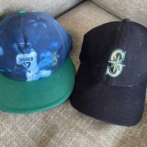 (2) MLB Seattle Mariners Baseball Hats
